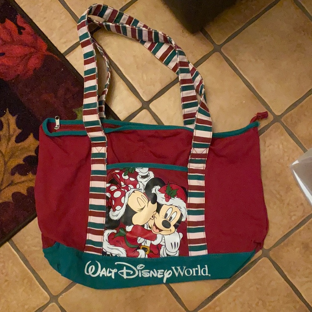 Walt Disney World Christmas, Mickey and Minnie Tote Bag
